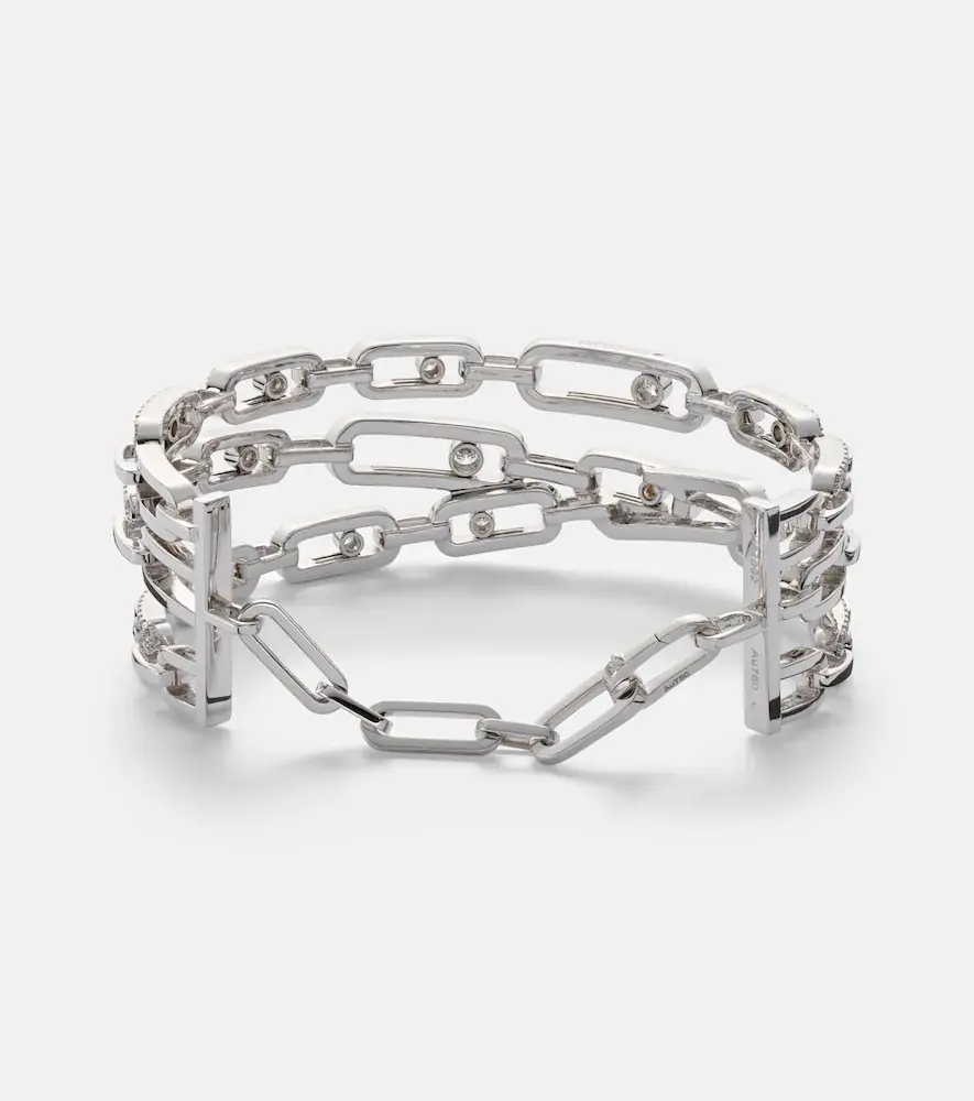 Messika Move Link 18kt white gold bracelet with diamonds | Thumbnail 4 Messika Move Link 18kt white gold bracelet with diamonds | Thumbnail 4