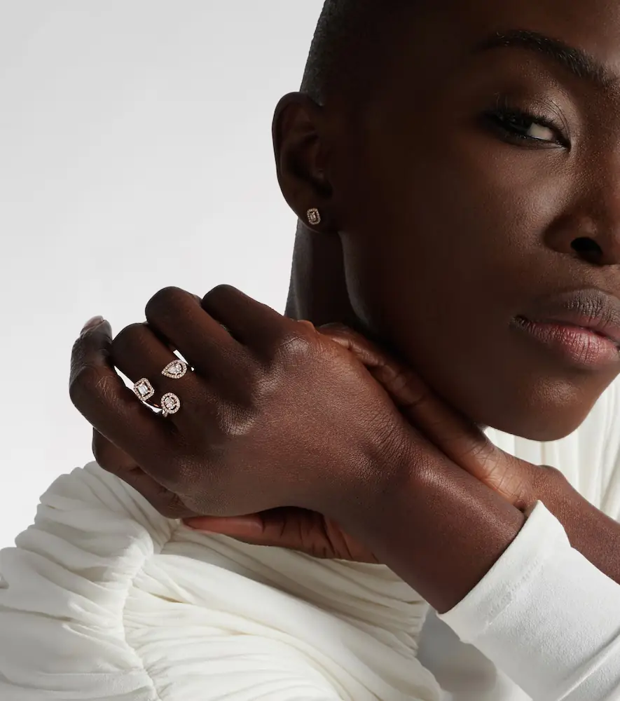 Messika My Twin Trilogy 18kt rose gold ring with diamonds | Thumbnail 2