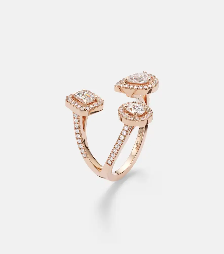 Messika My Twin Trilogy 18kt rose gold ring with diamonds | Thumbnail 4