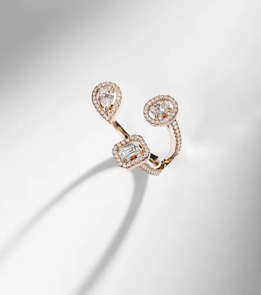 Messika My Twin Trilogy 18kt rose gold ring with diamonds | Thumbnail 5