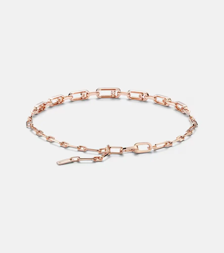 Messika Move Link 18kt rose gold choker with diamonds | Thumbnail 2 Messika Move Link 18kt rose gold choker with diamonds | Thumbnail 2
