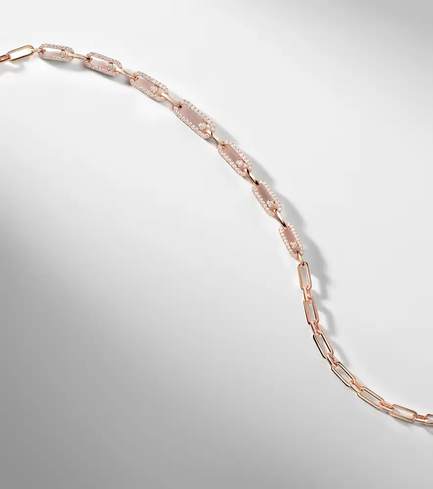 Messika Move Link 18kt rose gold choker with diamonds | Thumbnail 5 Messika Move Link 18kt rose gold choker with diamonds | Thumbnail 5