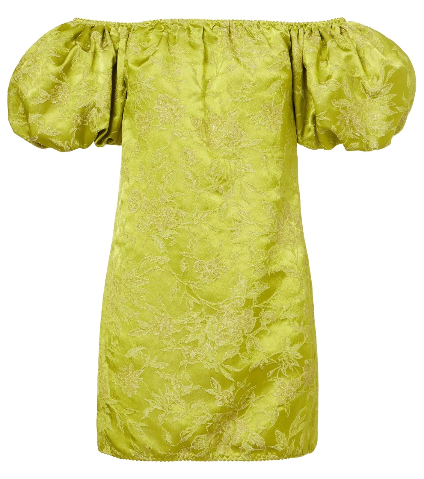 Embroidered duchess satin minidress Embroidered duchess satin minidress