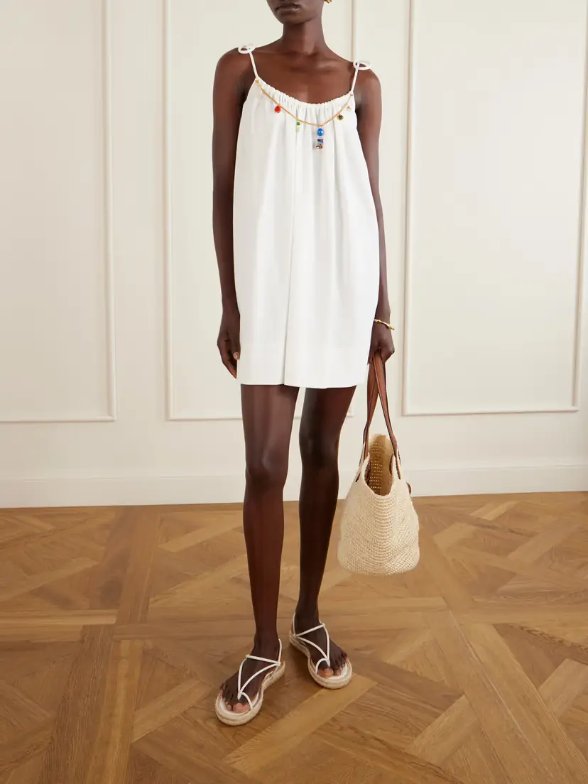 Stella McCartney Embellished Cotton Mini Dress | Thumbnail 2 Stella McCartney Embellished Cotton Mini Dress | Thumbnail 2