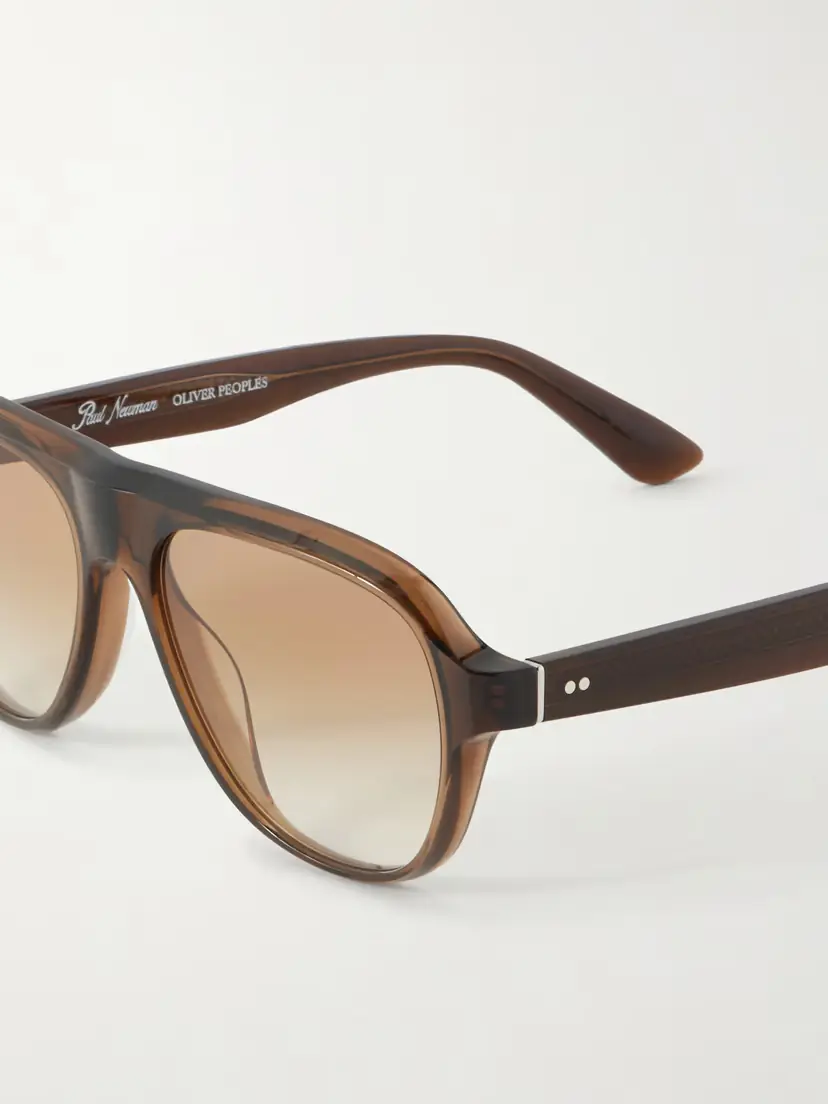 Oliver Peoples Paul Newman Aviator-style Acetate Sunglasses | Thumbnail 4