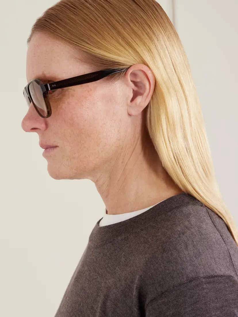 Oliver Peoples Paul Newman Aviator-style Acetate Sunglasses | Thumbnail 5