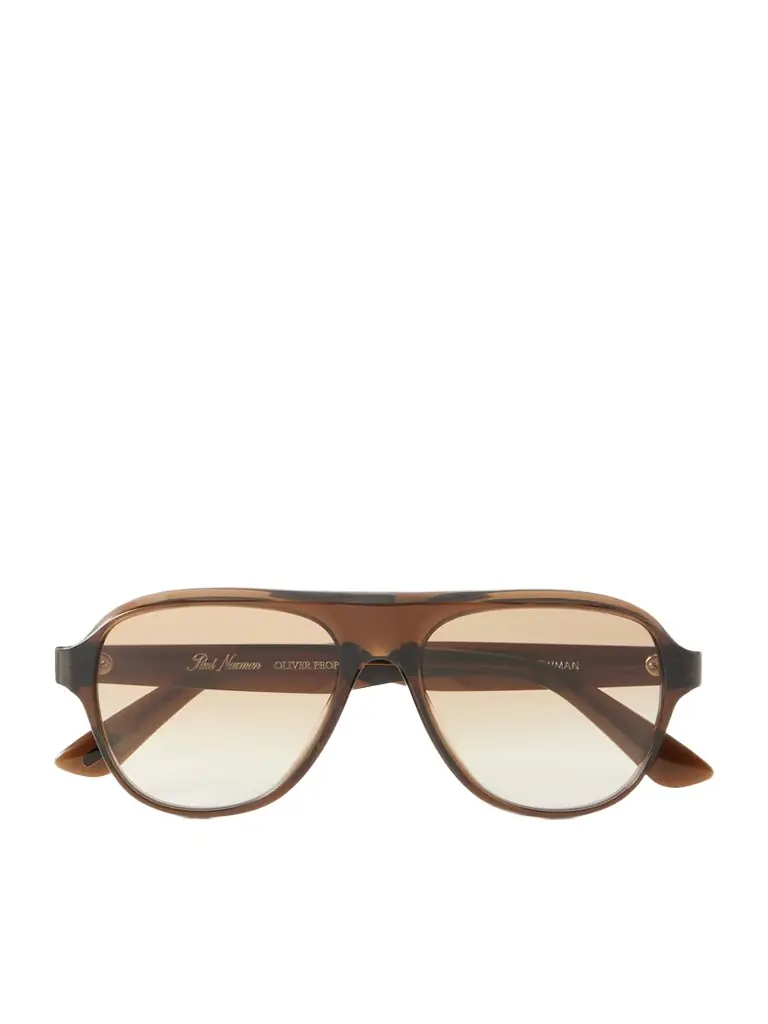 Oliver Peoples Paul Newman Aviator-style Acetate Sunglasses