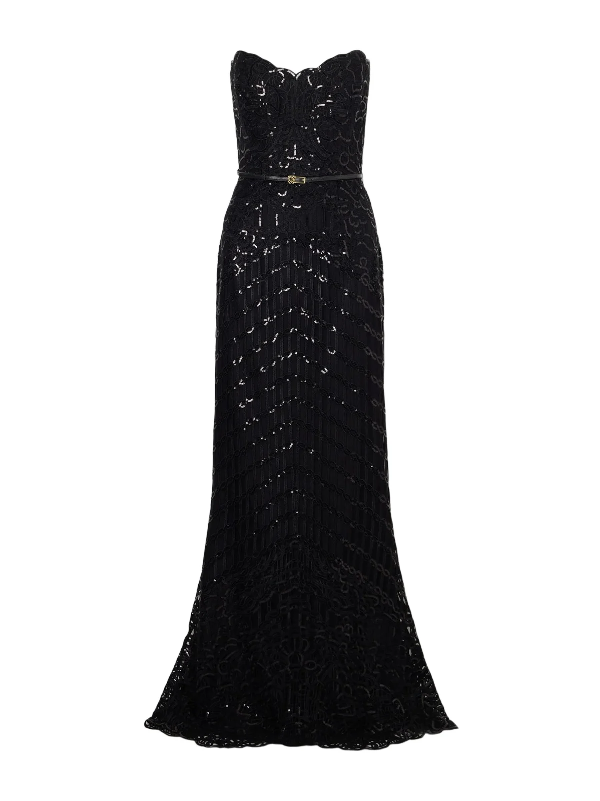 Strapless Sequined Silk And Ramie-blend Tulle Gown Strapless Sequined Silk And Ramie-blend Tulle Gown