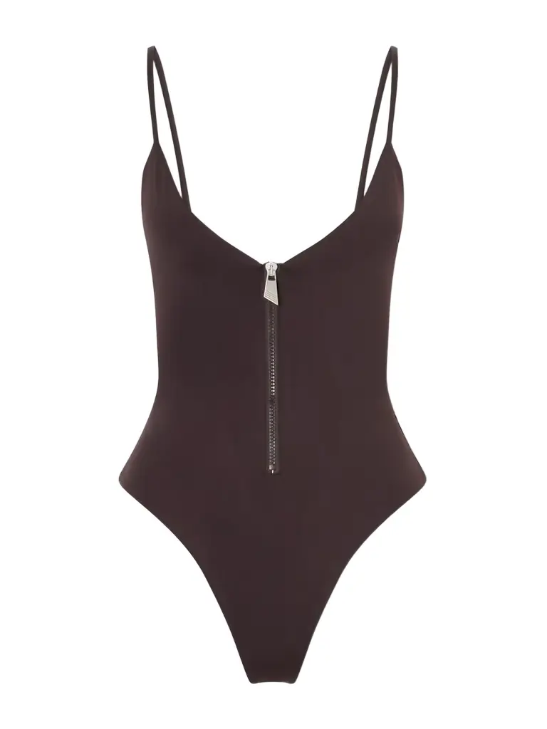 The Attico Half-zip One-piece Swimsuit | Image 1 The Attico Half-zip One-piece Swimsuit | Image 1