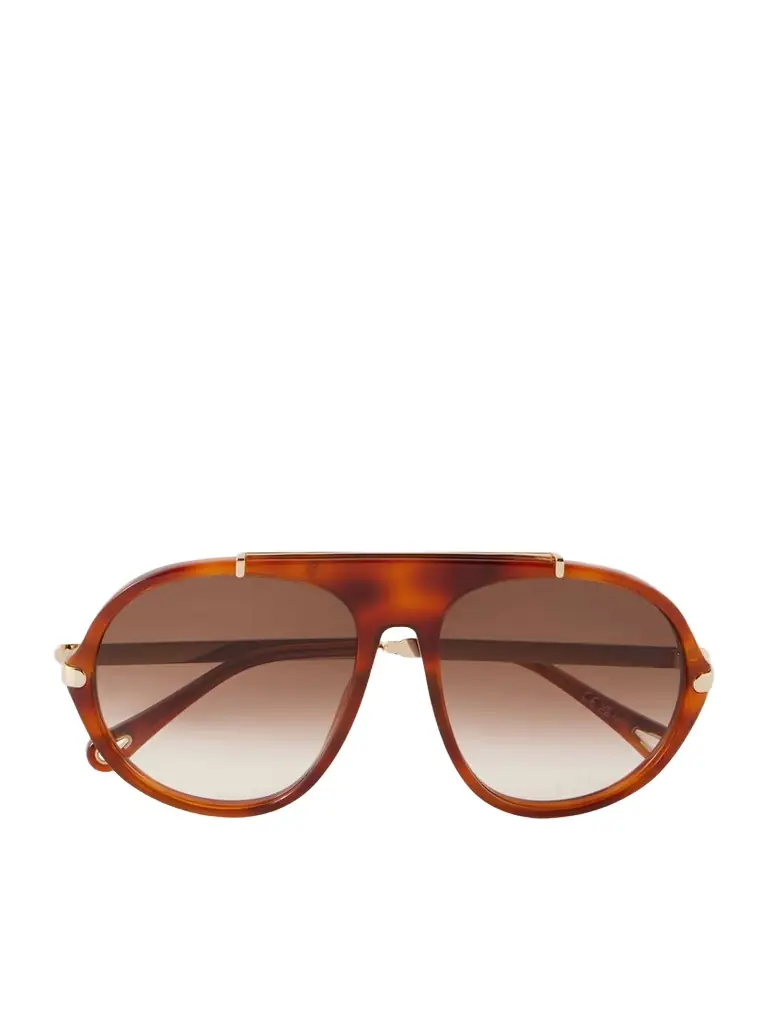 Aly Aviator-frame Acetate Sunglasses Aly Aviator-frame Acetate Sunglasses