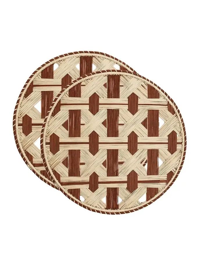 La DoubleJ Raffia Placemats Set Of 2