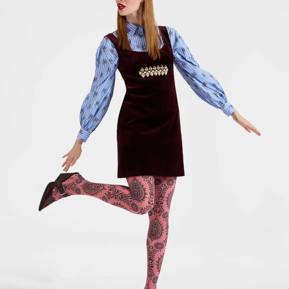 La DoubleJ Printed Tights | Thumbnail 3