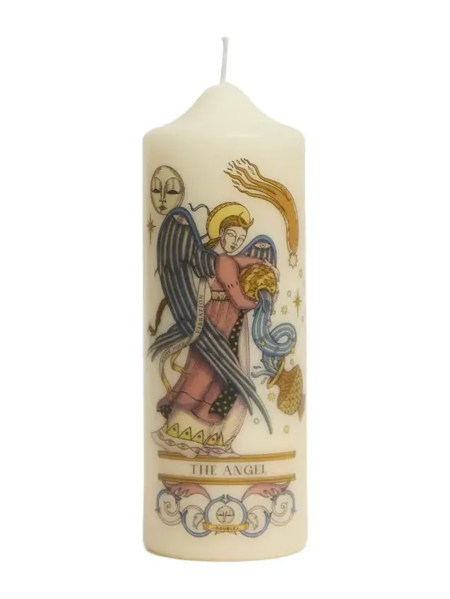 La DoubleJ Printed Pillar Candle