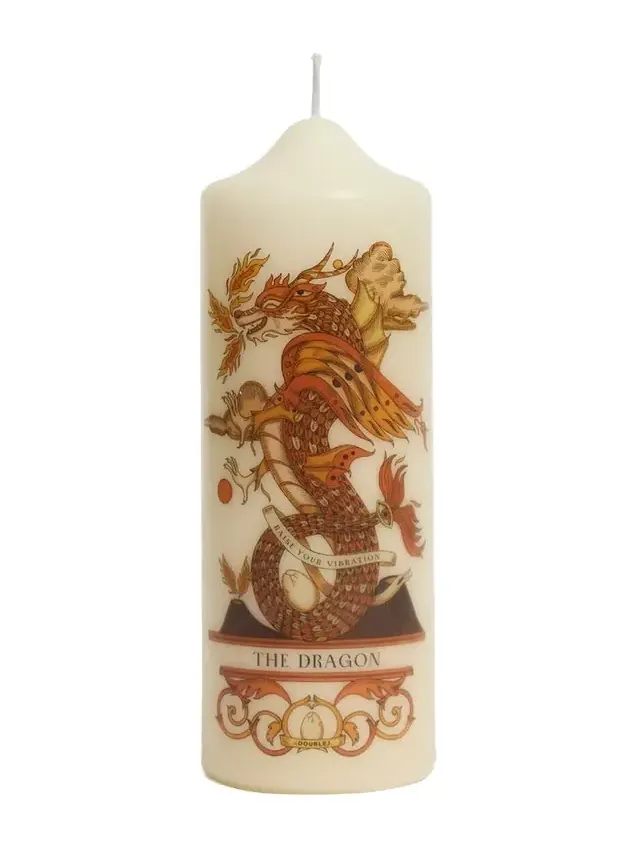 La DoubleJ Printed Pillar Candle