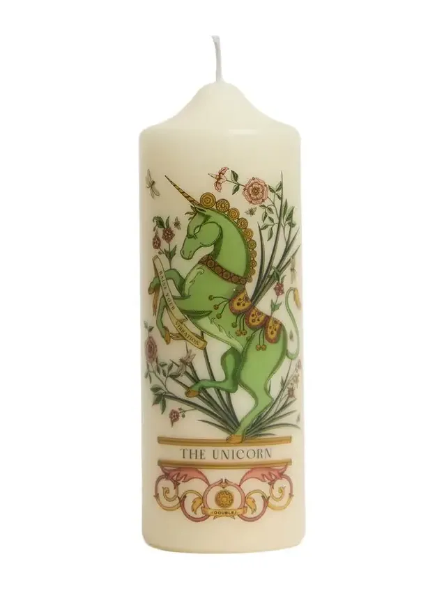 La DoubleJ Printed Pillar Candle