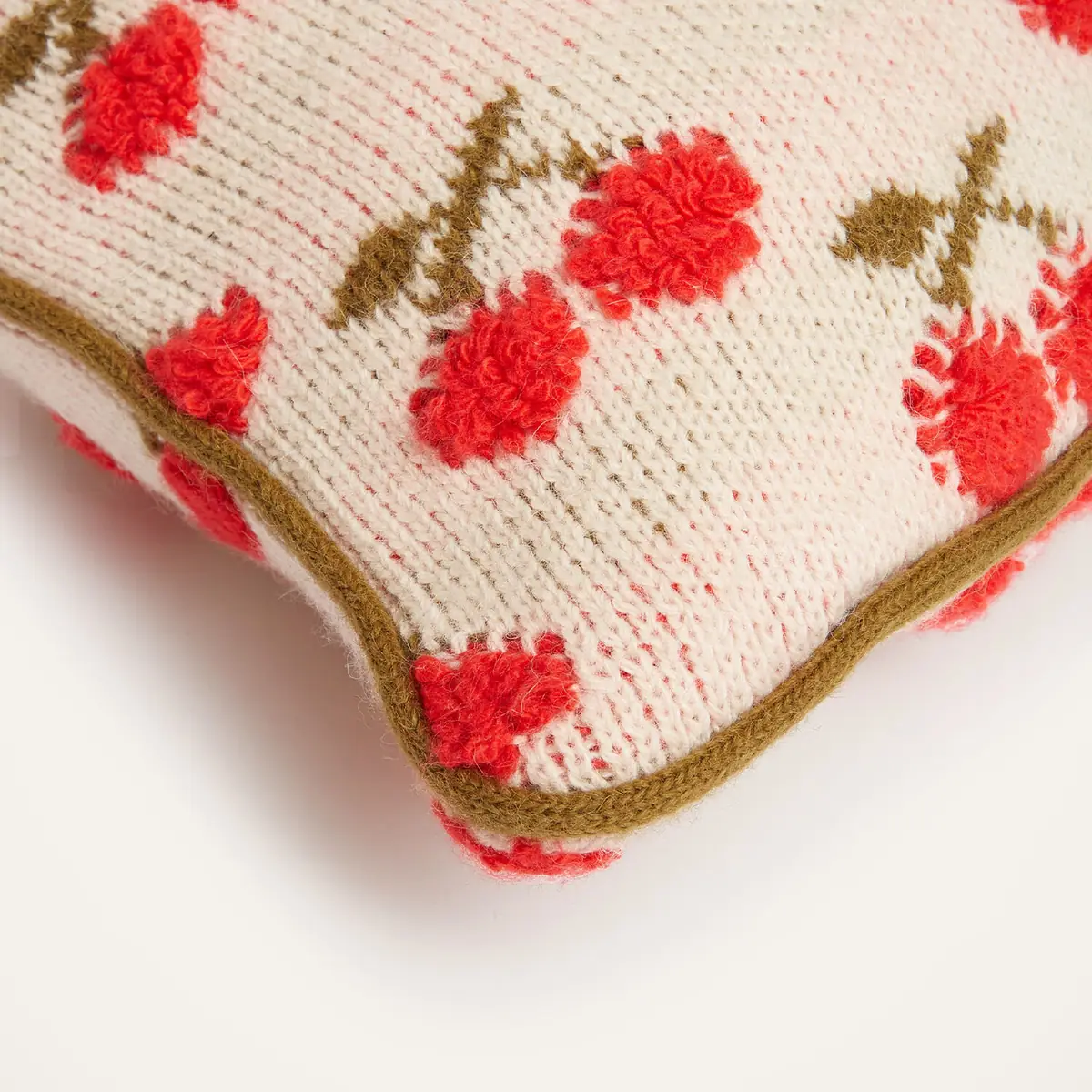 La DoubleJ Cherry Knitted Cushion | Thumbnail 2