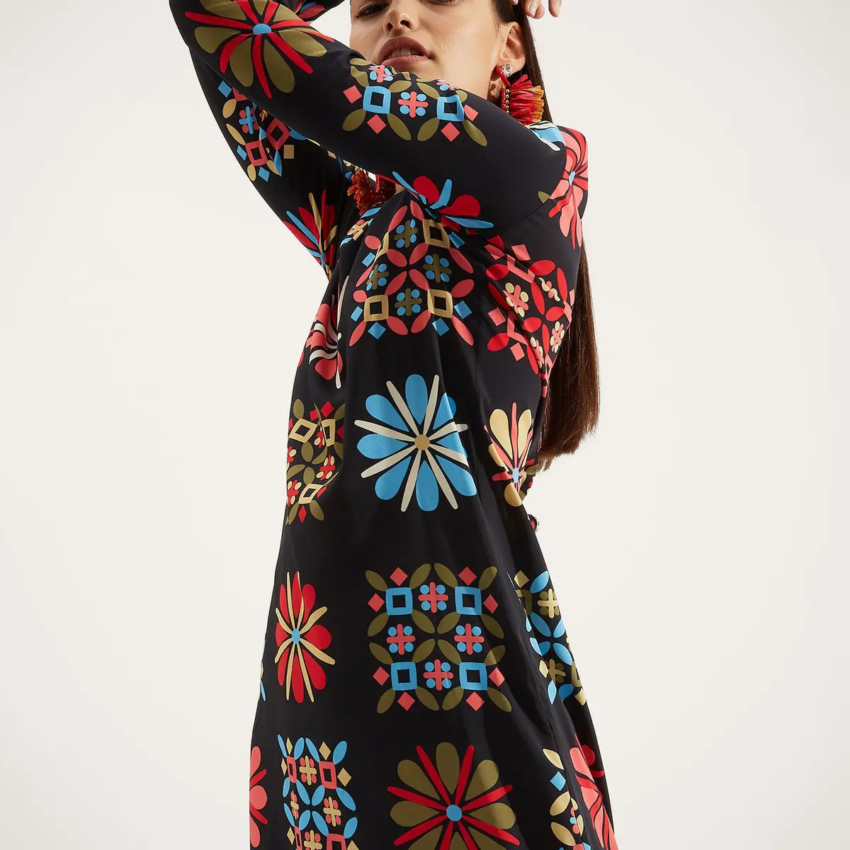 La DoubleJ Long Sleeve Swing Dress | Thumbnail 2