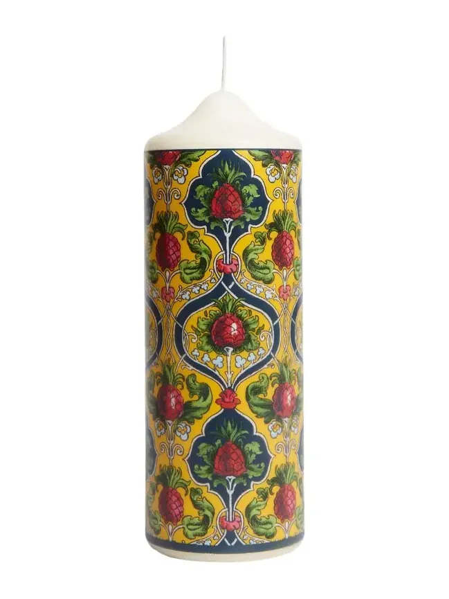 La DoubleJ Printed Pillar Candle