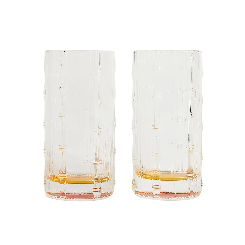 La DoubleJ Bamboo Highball Set Of 2