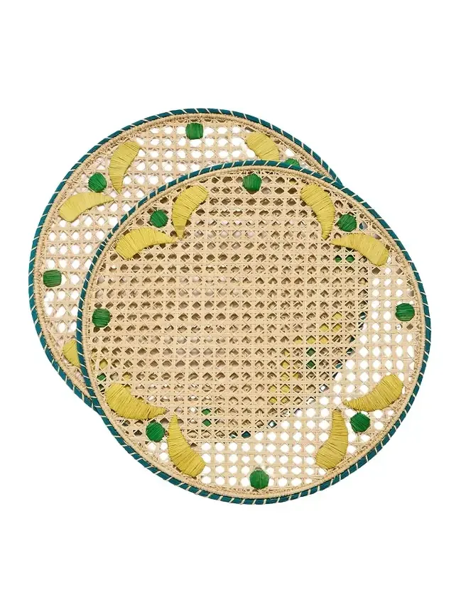 La DoubleJ Raffia Placemats Set Of 2