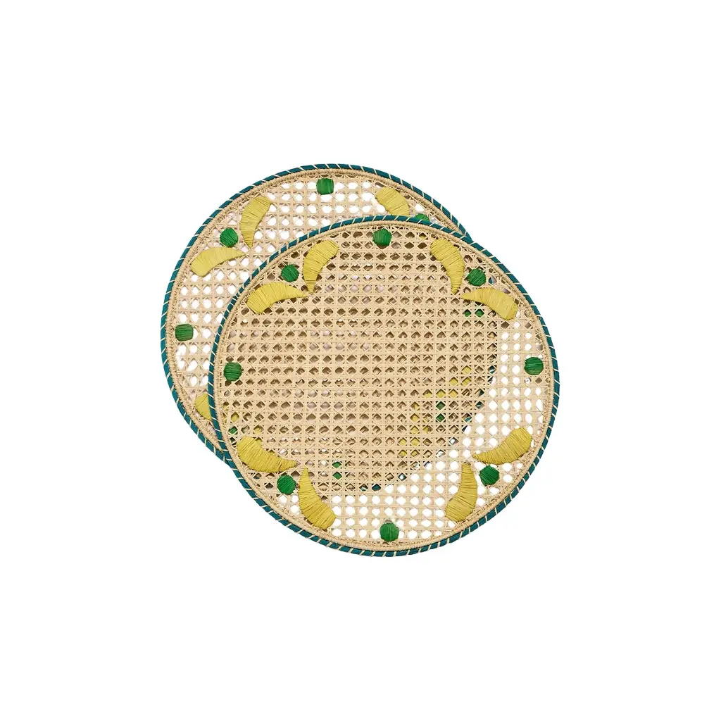 La DoubleJ Raffia Placemats Set Of 2