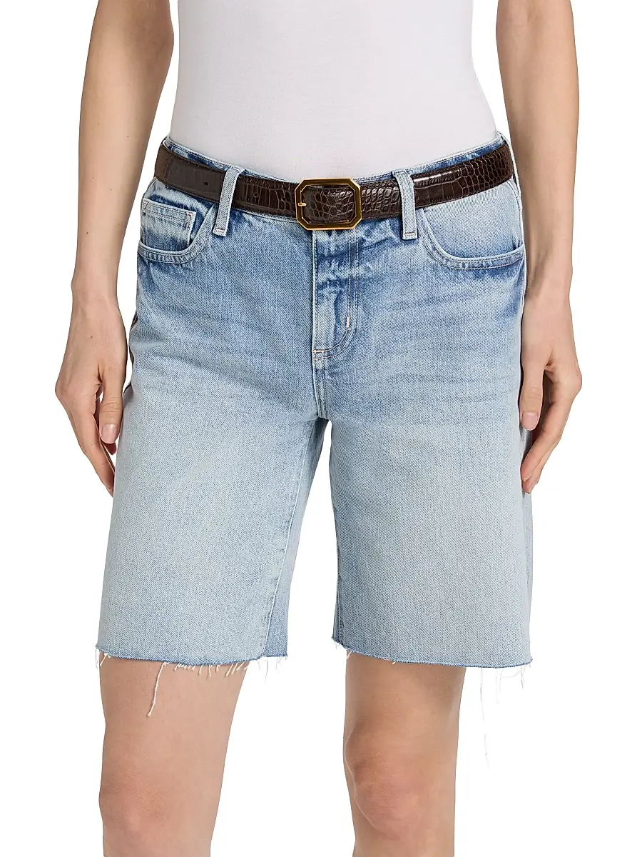 L'Agence Women's Elise Denim Bermuda Shorts | Thumbnail 3 L'Agence Women's Elise Denim Bermuda Shorts | Thumbnail 3