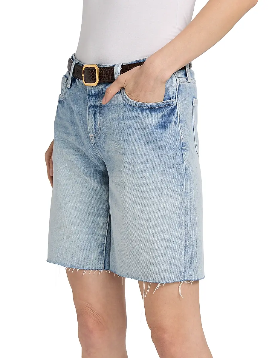 L'Agence Women's Elise Denim Bermuda Shorts | Thumbnail 4 L'Agence Women's Elise Denim Bermuda Shorts | Thumbnail 4