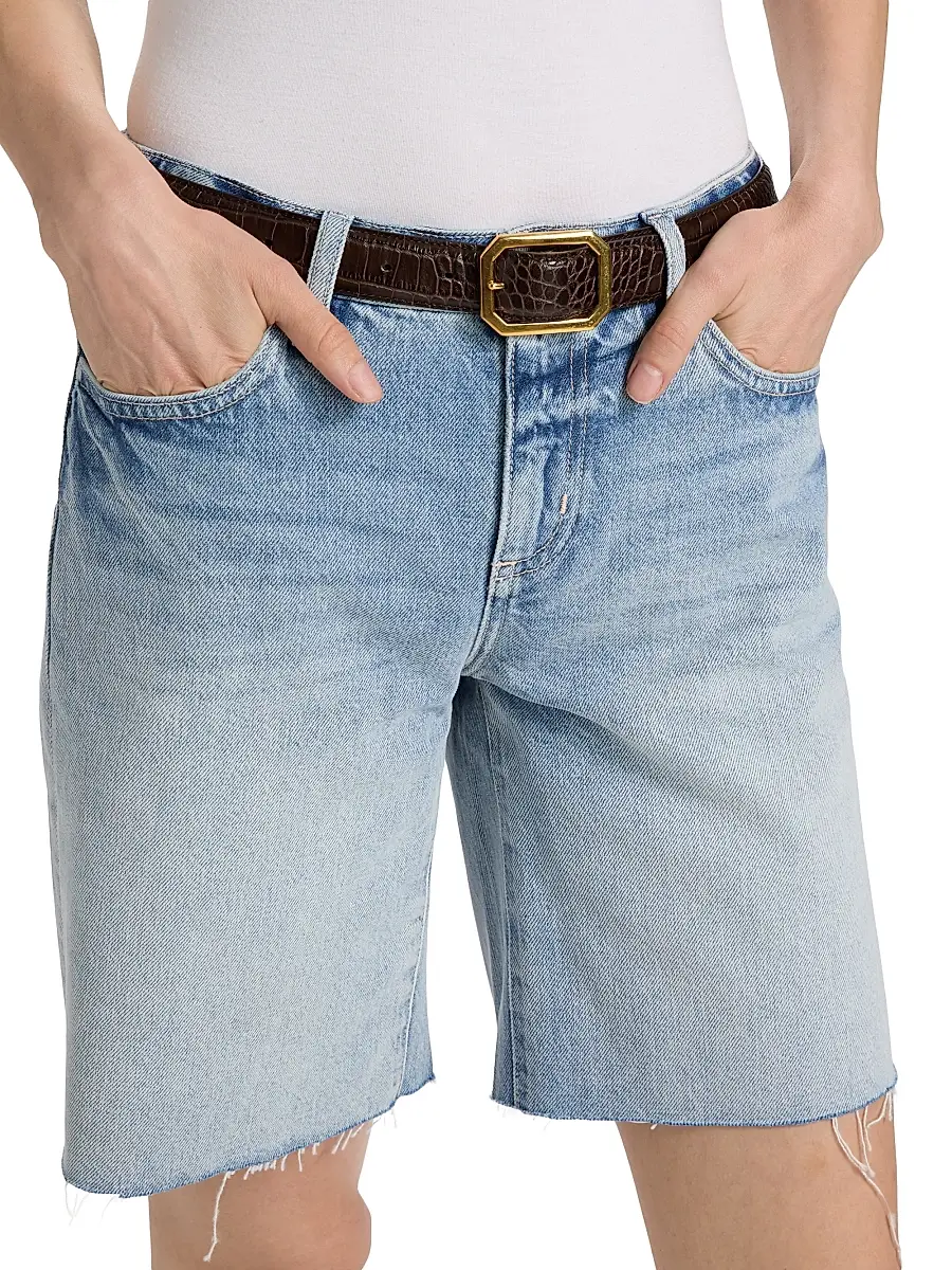 L'Agence Women's Elise Denim Bermuda Shorts | Thumbnail 6 L'Agence Women's Elise Denim Bermuda Shorts | Thumbnail 6