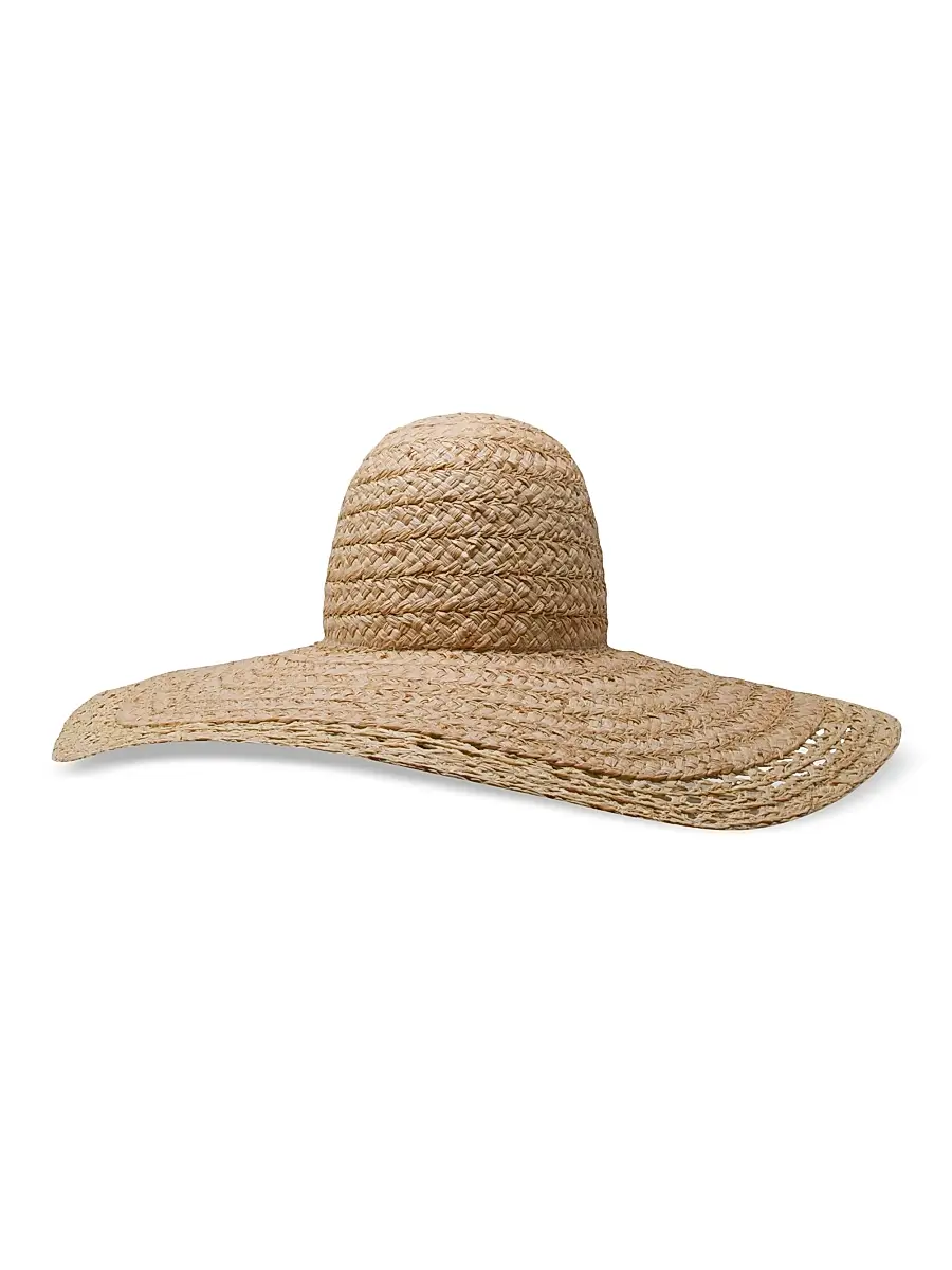Gigi Burris Women's Mary Jane Raffia Wide-Brim Sun Hat - Natural | Image 1 Gigi Burris Women's Mary Jane Raffia Wide-Brim Sun Hat - Natural | Image 1