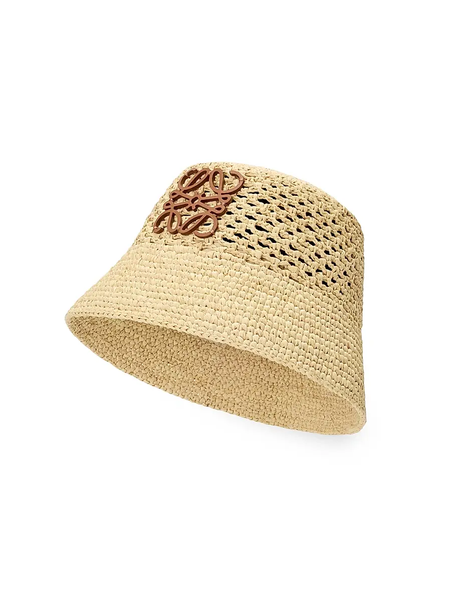 Loewe Women's x Paula's Ibiza Anagram Raffia Bucket Hat | Thumbnail 2 Loewe Women's x Paula's Ibiza Anagram Raffia Bucket Hat | Thumbnail 2