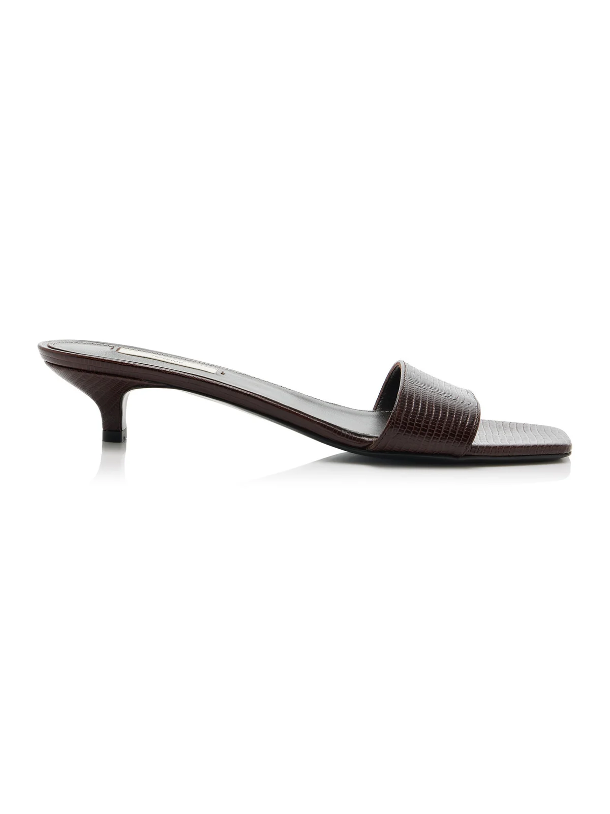 TOTEME Lizard-Embossed Leather Mules