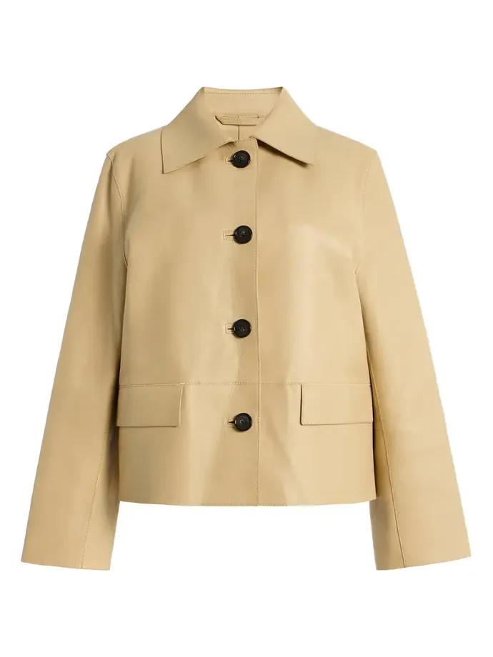 TOTEME Bonded Leather Car Jacket