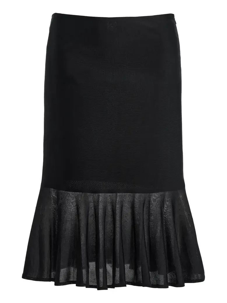 TOTEME Fluted Knit Midi Skirt