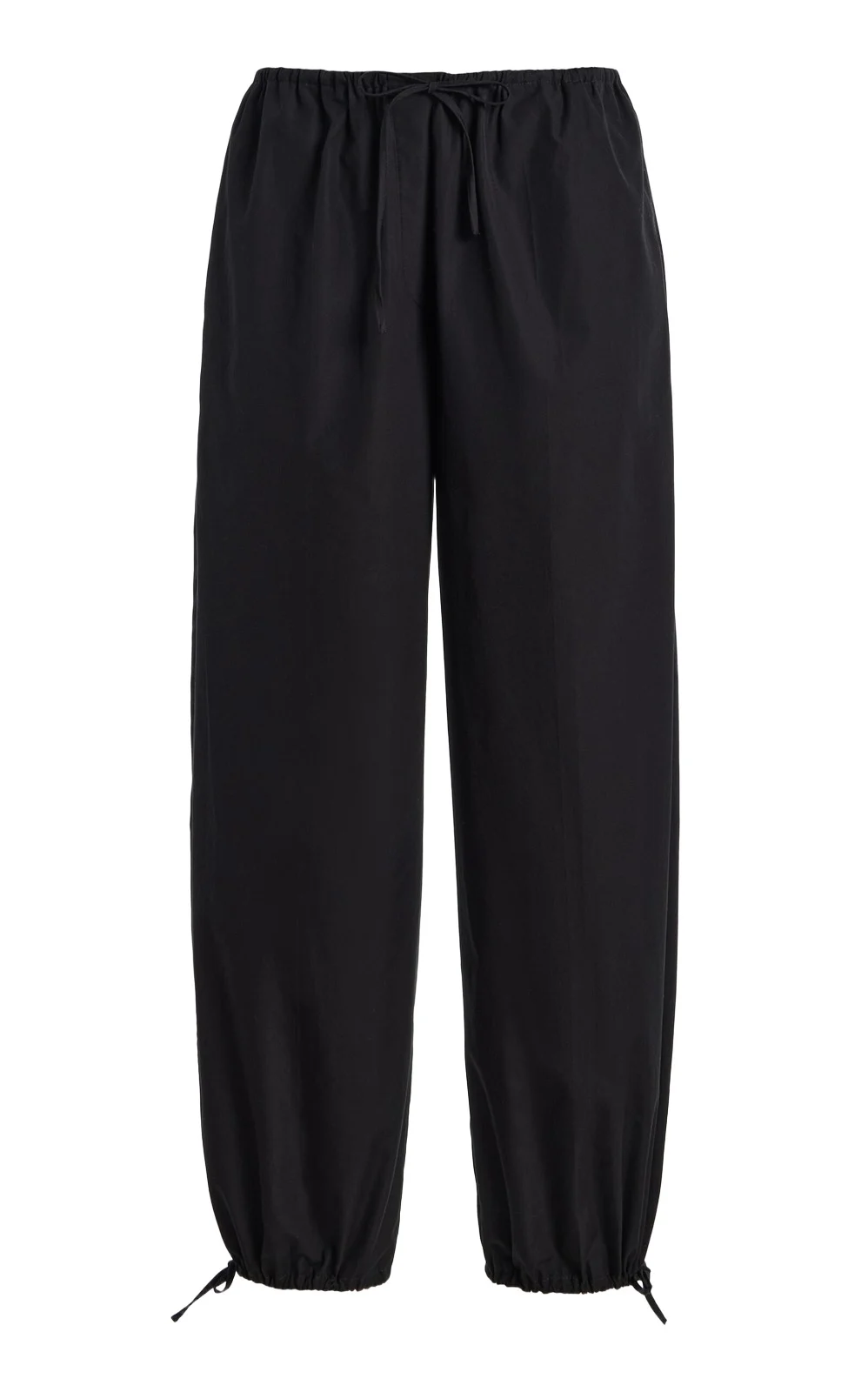 TOTEME Tie-Detailed Organic Cotton Pants