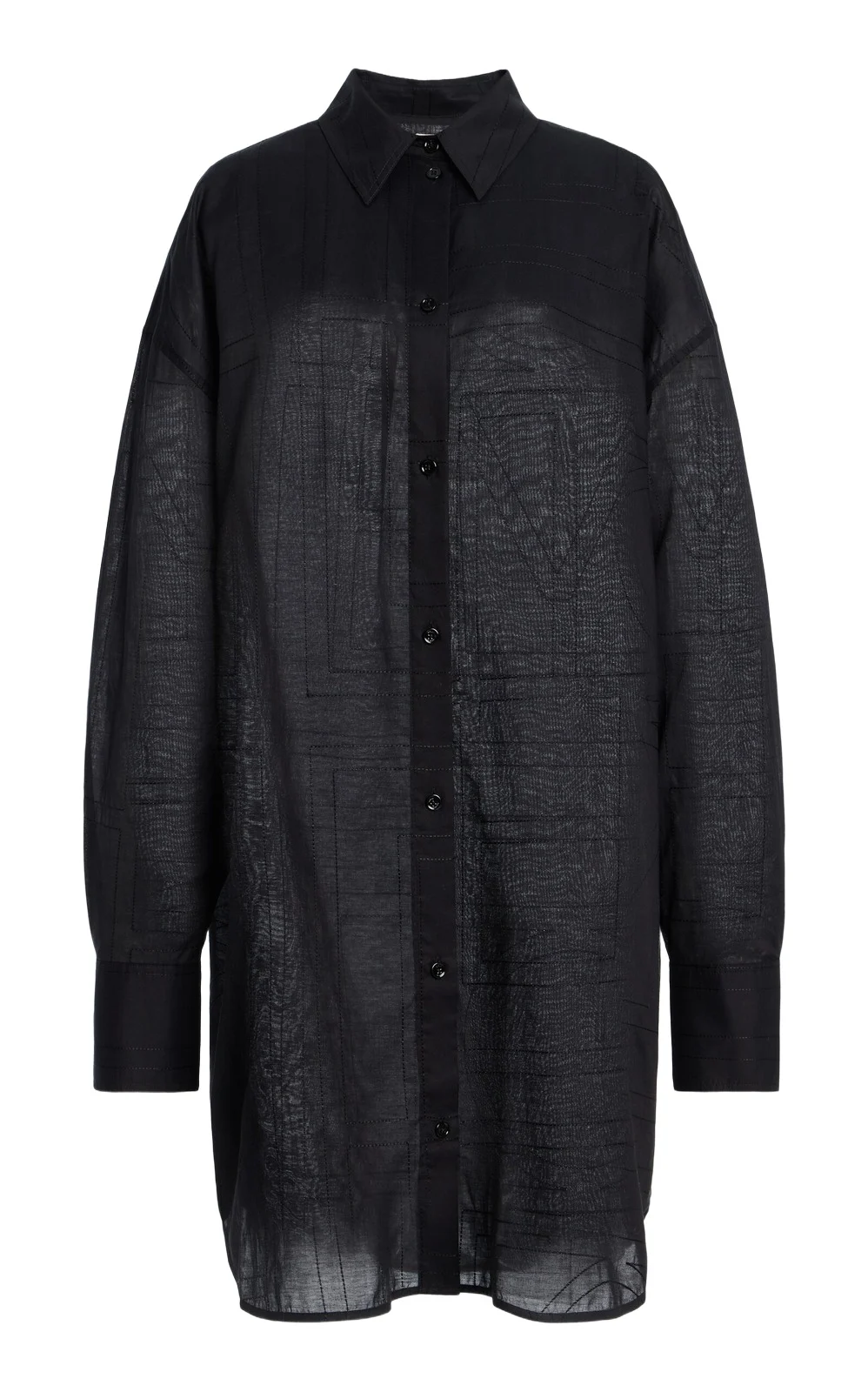 Long Cotton-Blend Summer Shirt Long Cotton-Blend Summer Shirt
