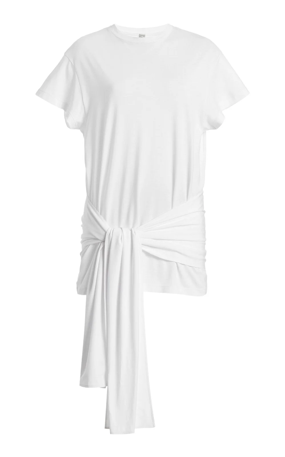 Tie-Detailed Tencel Jersey T-Shirt Tie-Detailed Tencel Jersey T-Shirt