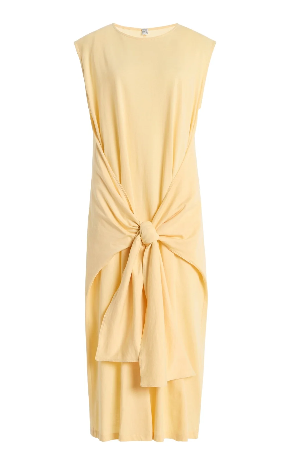 Tie-Detailed Jersey Midi Dress Tie-Detailed Jersey Midi Dress