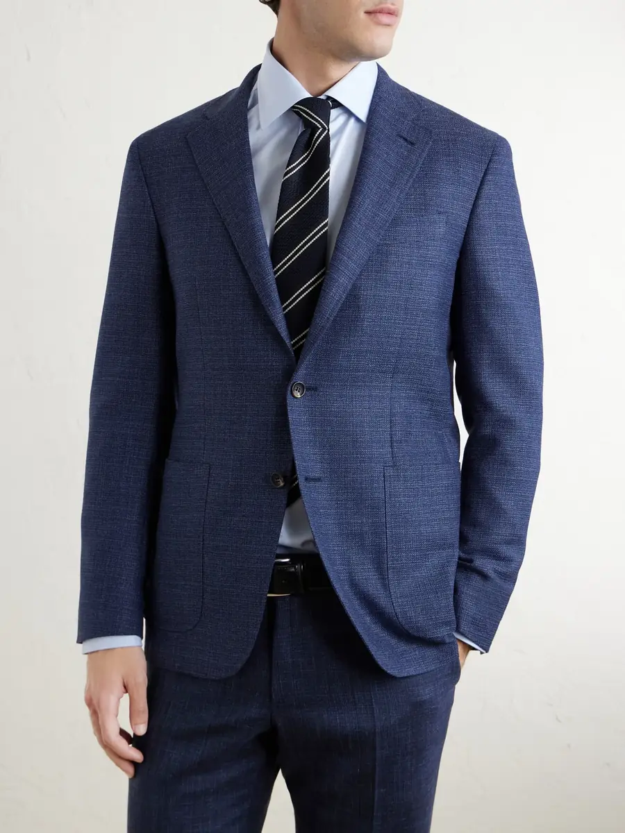 Canali Wool, Silk and Linen-Blend Suit Jacket - Men | Thumbnail 3 Canali Wool, Silk and Linen-Blend Suit Jacket - Men | Thumbnail 3