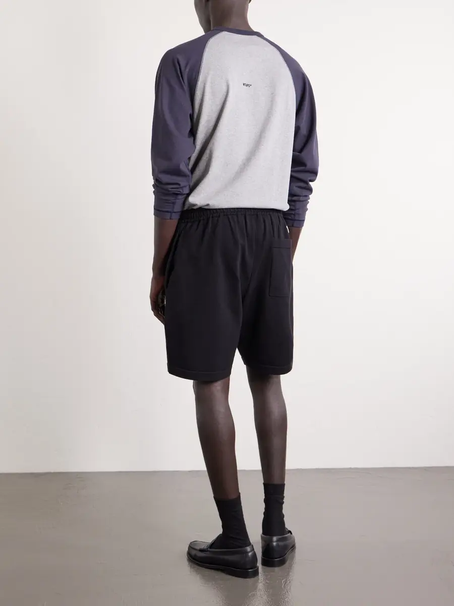 WTAPS Straight-Leg Logo-Embroidered Cotton-Blend Shorts - Men | Thumbnail 4 WTAPS Straight-Leg Logo-Embroidered Cotton-Blend Shorts - Men | Thumbnail 4