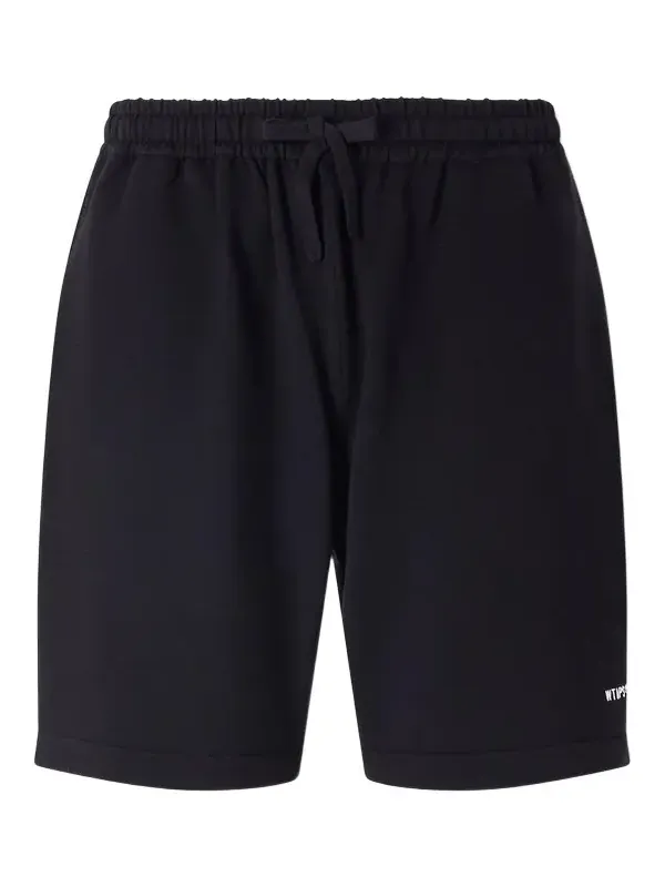Straight-Leg Logo-Embroidered Cotton-Blend Shorts - Men Straight-Leg Logo-Embroidered Cotton-Blend Shorts - Men