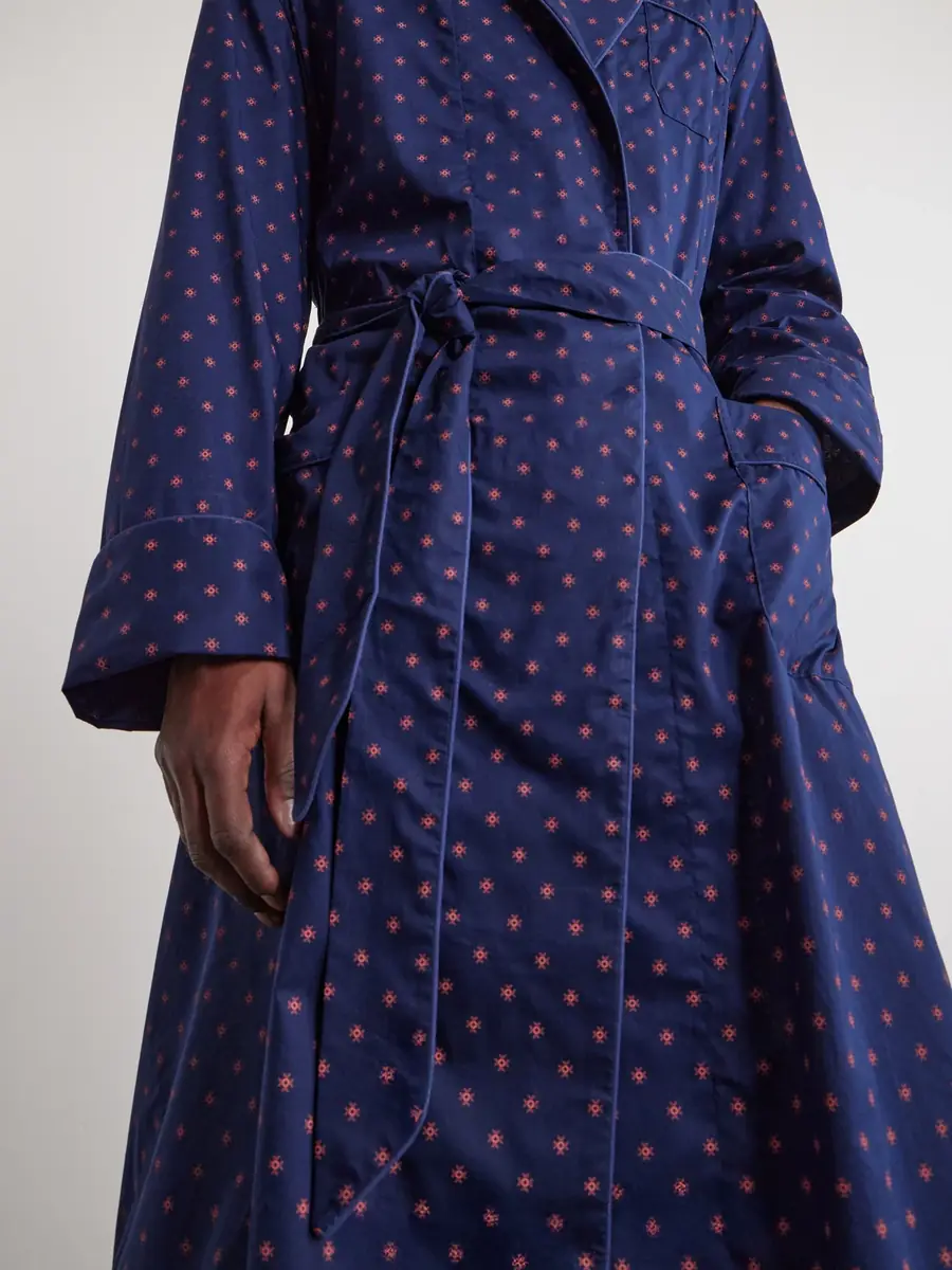 Derek Rose Nelson 109 Printed Cotton Robe - Men | Thumbnail 4 Derek Rose Nelson 109 Printed Cotton Robe - Men | Thumbnail 4
