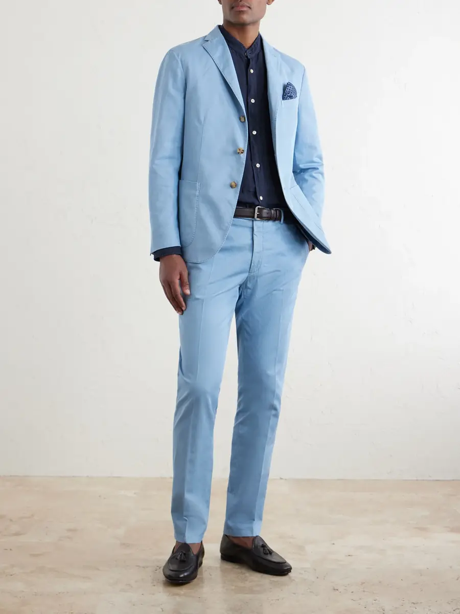 Boglioli Stretch Cotton and Linen-Blend Suit Jacket - Men | Thumbnail 2 Boglioli Stretch Cotton and Linen-Blend Suit Jacket - Men | Thumbnail 2