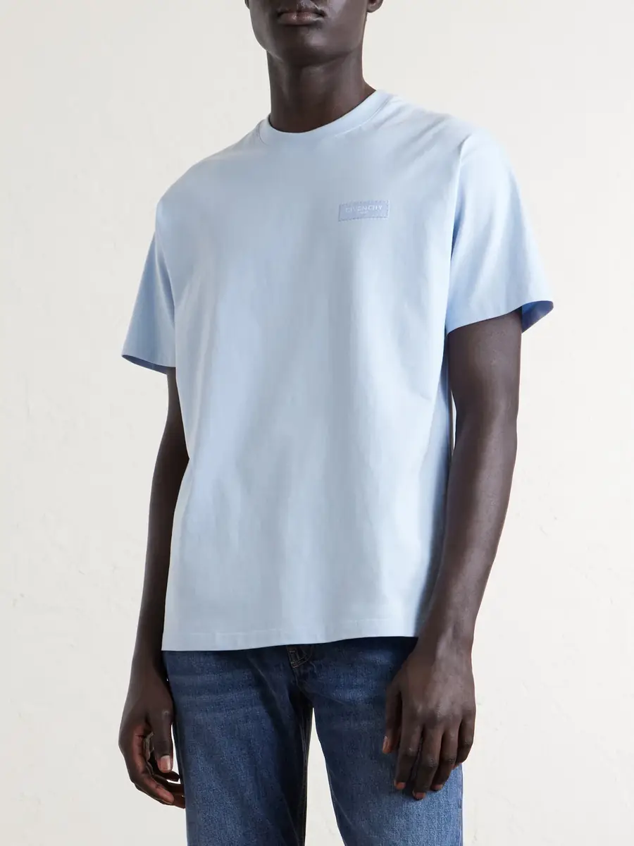Givenchy Logo-Appliquéd Cotton-Jersey T-Shirt - Men | Thumbnail 3
