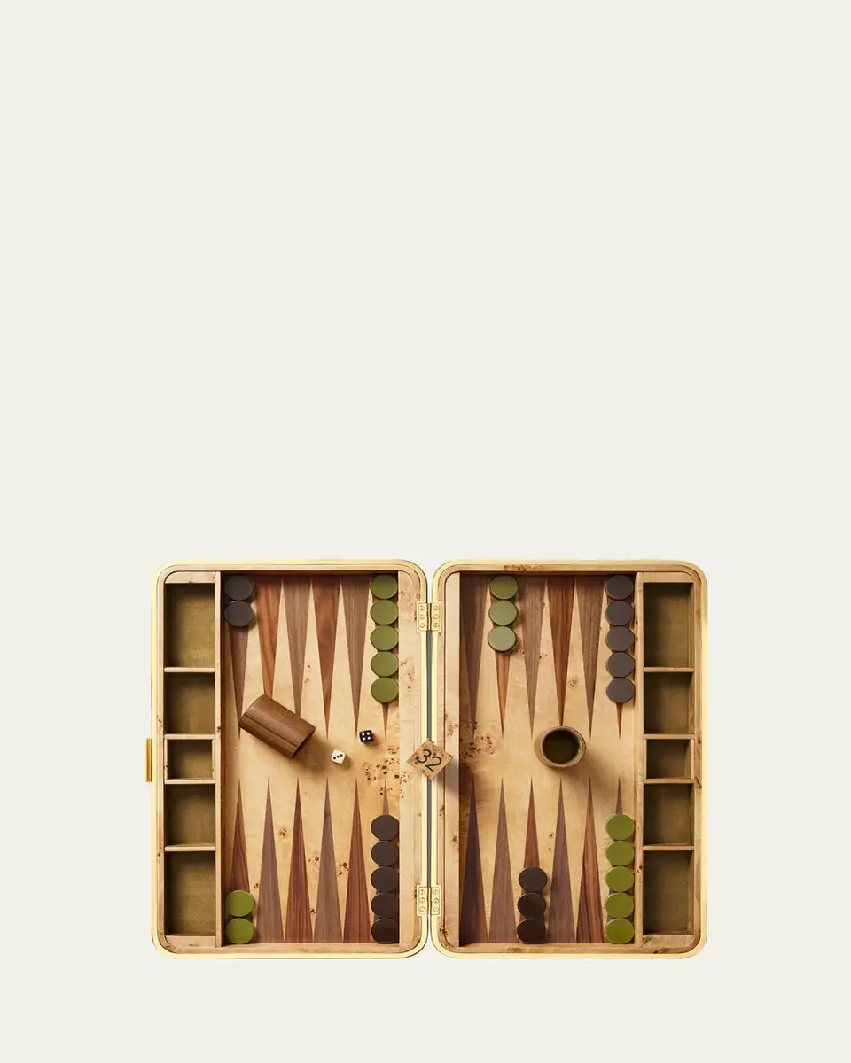 AERIN Velvet Backgammon Set | Thumbnail 2