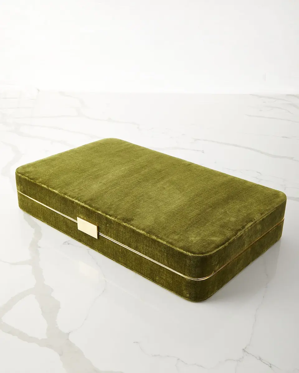 AERIN Velvet Backgammon Set | Thumbnail 4
