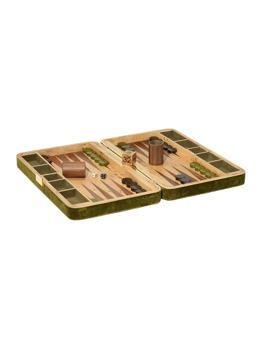 AERIN Velvet Backgammon Set