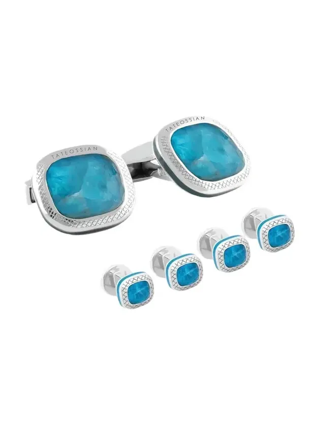Men's Apatite Doublet Cufflink Shirt Stud Set