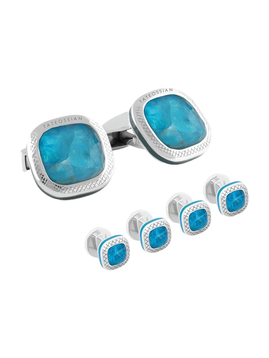 Men's Apatite Doublet Cufflink Shirt Stud Set