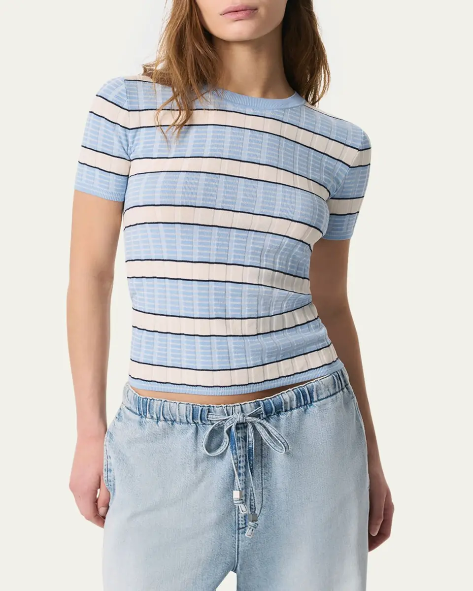 Rag & Bone Eloise Stripe Short-Sleeve Tee | Thumbnail 4