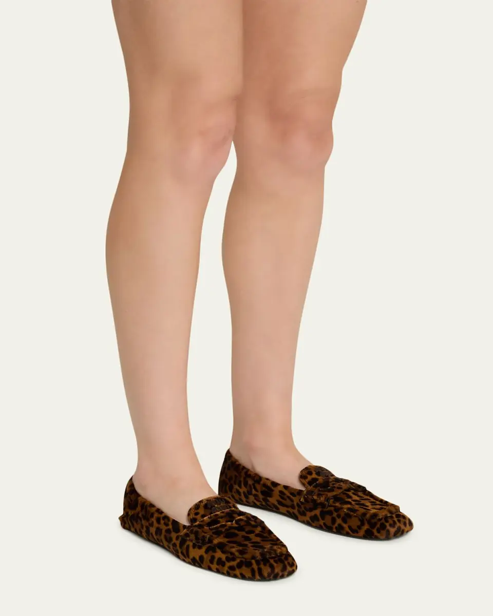 Miu Miu Leopard-Printed Calf Hair Loafers | Thumbnail 2 Miu Miu Leopard-Printed Calf Hair Loafers | Thumbnail 2